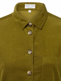 Marie Lund Blusen*Damen Cordbluse oliv uni