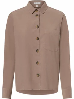 Marie Lund Blusen*Damen Cordbluse taupe uni