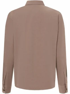 Marie Lund Blusen*Damen Cordbluse taupe uni