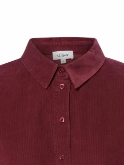 s.Oliver Blusen*Damen Cordbluse bordeaux uni