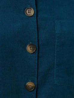 Marie Lund Blusen*Damen Cordbluse petrol uni