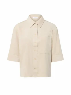 Opus Blusen*Damen Cord-Hemdbluse - Faisa beige uni