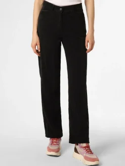 Marie Lund Hosen*Damen Cordhose schwarz uni