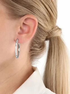 amor Schmuck*Damen Creolen silber uni