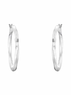 amor Schmuck*Damen Creolen silber uni