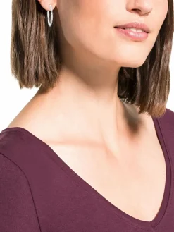 amor Schmuck*Damen Creolen silber uni