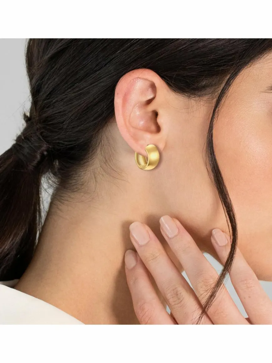 Rafaela Donata Schmuck*Damen Creolen gold uni