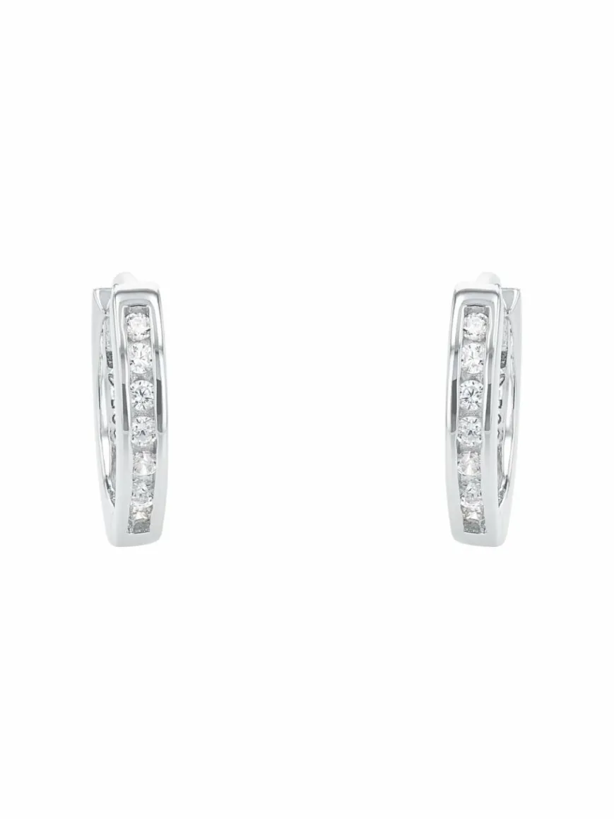 amor Schmuck*Damen Creolen silber uni