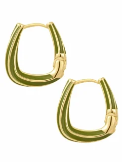 Yokoamii Schmuck*Damen Creolen gold uni