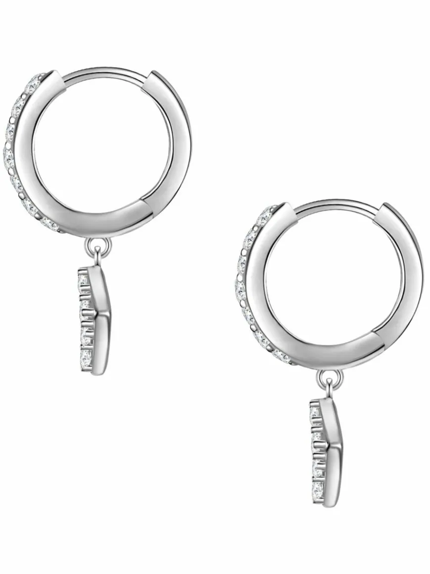 Glanzstücke München Schmuck*Damen Creolen - Raute silber uni