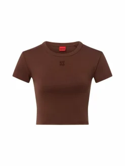 HUGO Shirts & Tops*Damen Crop Shirt - Delanor nougat uni