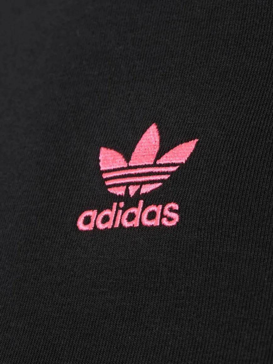 adidas Originals Shirts & Tops*Damen Crop-T-Shirt - 3 Stripes Baby Tee schwarz pink uni