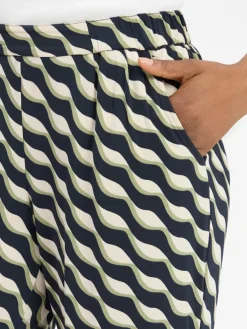 Betty Barclay Hosen*Damen Culotte marine ecru gemustert