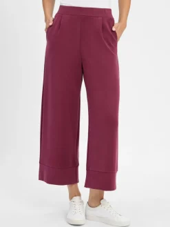 Rich & Royal Hosen*Damen Culotte - Peach aubergine uni