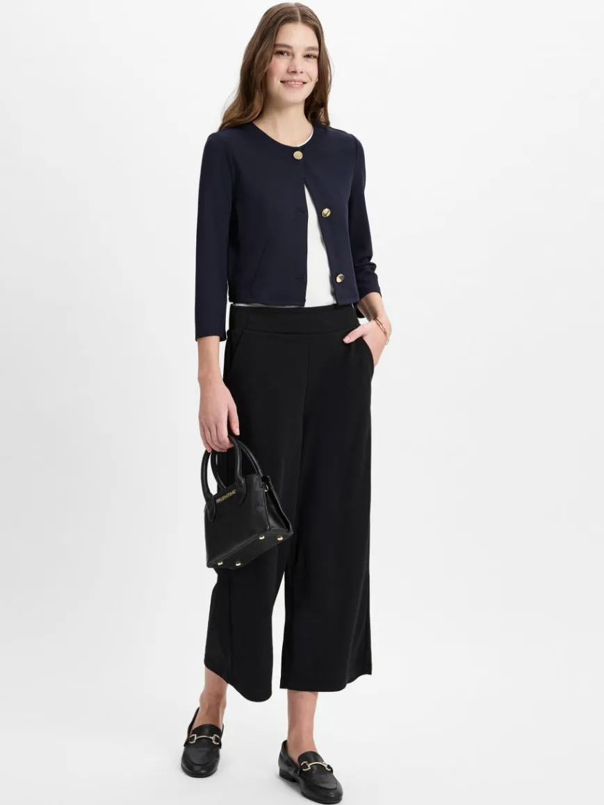 soyaconcept® Hosen*Damen Culotte - Siham schwarz uni