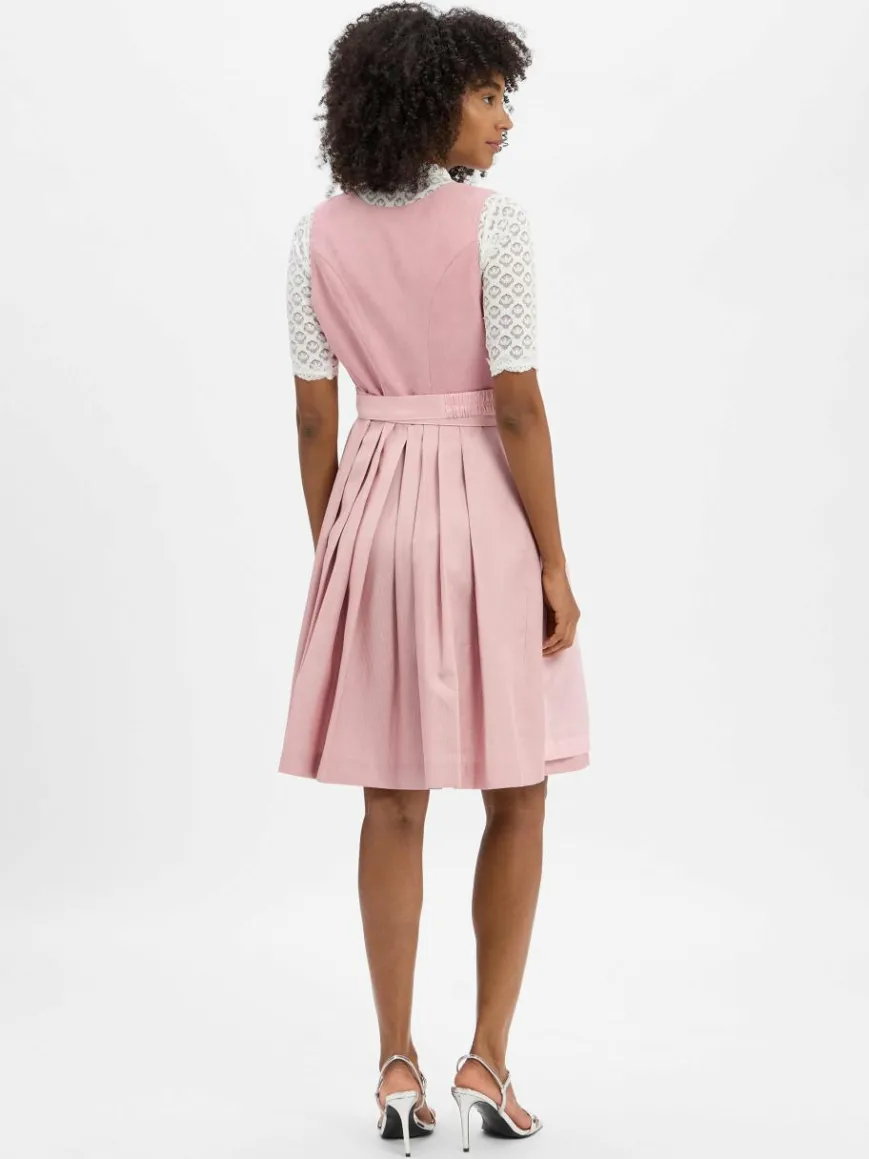 Krüger Dirndl Kleider*Damen Dirndl rosa uni