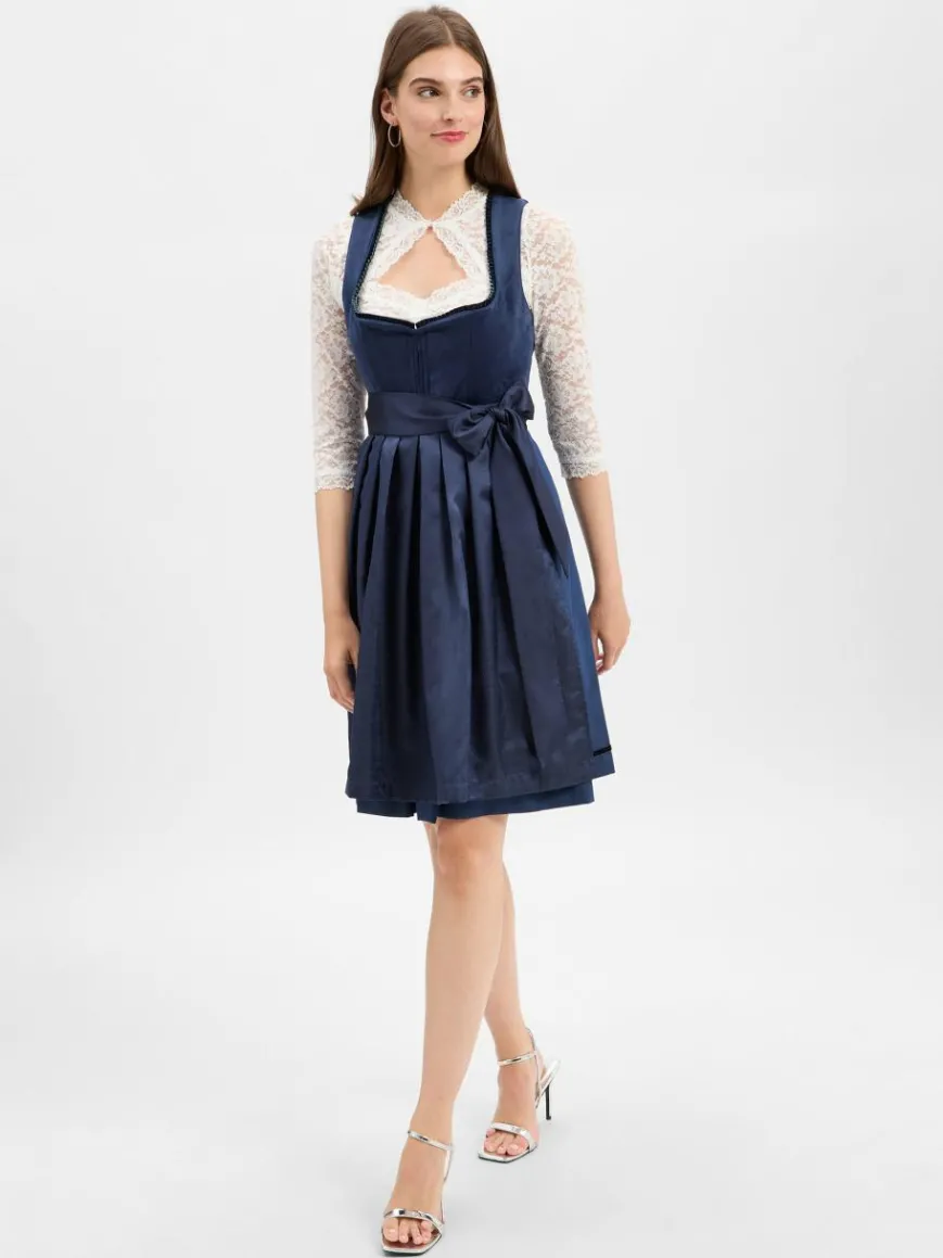 Krüger Dirndl Kleider*Damen Dirndl marine uni