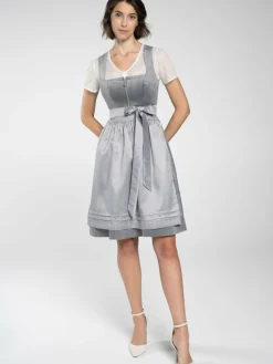 Spieth & Wenksy Kleider*Damen Dirndl - Dirndl "Fiedler" silber uni