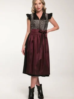 Spieth & Wenksy Kleider*Damen Dirndl - Gälin schwarz bedruckt