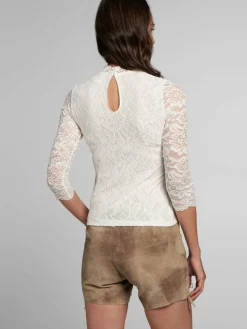 Spieth & Wenksy Blusen*Damen Dirndlbluse - Amberg weiß gemustert