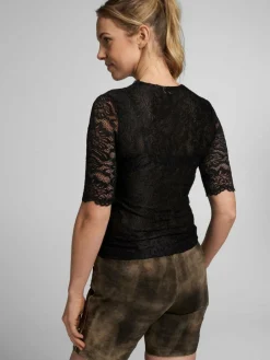 Spieth & Wenksy Blusen*Damen Dirndlbluse - Arktis schwarz gemustert