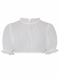 Spieth & Wenksy Blusen*Damen Dirndlbluse - Gatalja weiß gepunktet