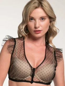 Spieth & Wenksy Blusen*Damen Dirndlbluse - Genta schwarz gepunktet