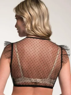 Spieth & Wenksy Blusen*Damen Dirndlbluse - Genta schwarz gepunktet