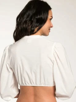 Spieth & Wenksy Blusen*Damen Dirndlbluse - Gertine weiß uni