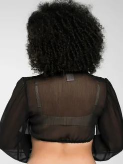 Spieth & Wenksy Blusen*Damen Dirndlblusen - Dirndlbluse "Filomena" schwarz uni