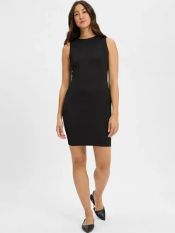 HUGO Kleider*Damen Etuikleid - Naironi schwarz strukturiert