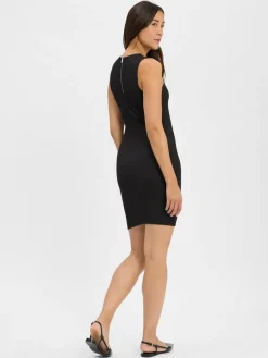 HUGO Kleider*Damen Etuikleid - Naironi schwarz strukturiert