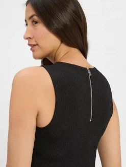 HUGO Kleider*Damen Etuikleid - Naironi schwarz strukturiert