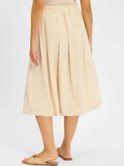 Fynch-Hatton Röcke*Damen Faltenrock sand uni