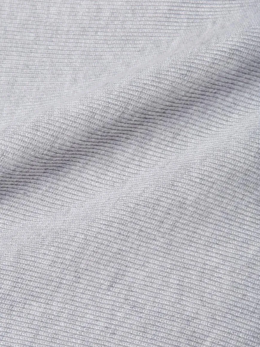 comma Pullover & Strickjacken*Damen Feinstrickpullover hellgrau meliert