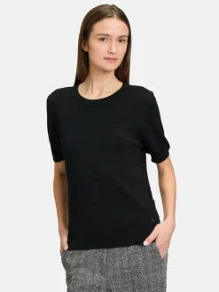 Betty & Co Pullover & Strickjacken*Damen Feinstrickpullover schwarz uni