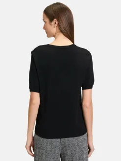 Betty & Co Pullover & Strickjacken*Damen Feinstrickpullover schwarz uni