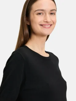 Betty & Co Pullover & Strickjacken*Damen Feinstrickpullover schwarz uni