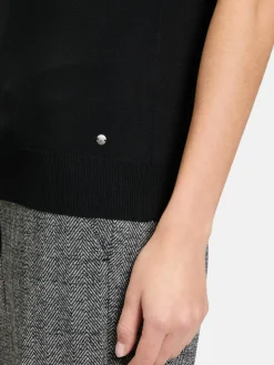 Betty & Co Pullover & Strickjacken*Damen Feinstrickpullover schwarz uni