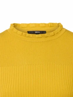 zero Pullover & Strickjacken|Shirts & Tops*Damen Feinstrickshirt mais uni