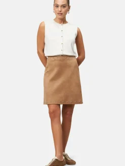 zero Pullover & Strickjacken*Damen Feinstrickweste beige uni