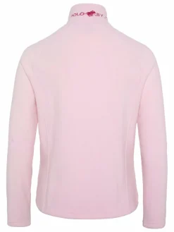 Polo Sylt Sweatshirts & Sweatjacken*Damen Fleece-Jacke rosa pink uni