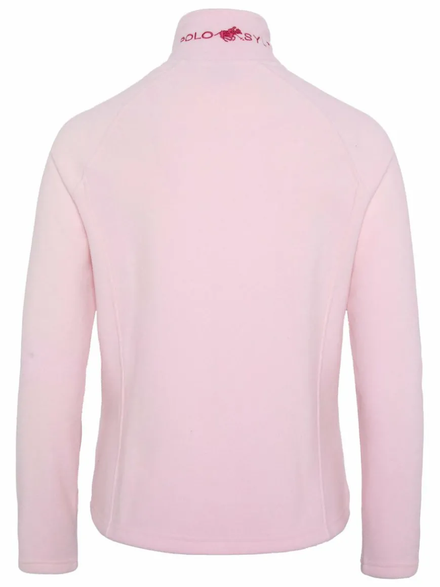 Polo Sylt Sweatshirts & Sweatjacken*Damen Fleece-Jacke rosa pink uni