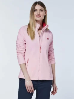 Polo Sylt Sweatshirts & Sweatjacken*Damen Fleece-Jacke rosa pink uni