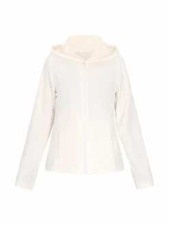 Faina Sweatshirts & Sweatjacken*Damen Fleecejacke ecru uni