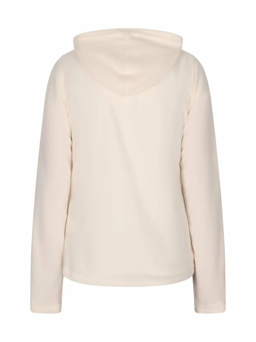 Faina Sweatshirts & Sweatjacken*Damen Fleecejacke ecru uni