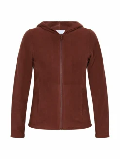 Faina Sweatshirts & Sweatjacken*Damen Fleecejacke braun uni