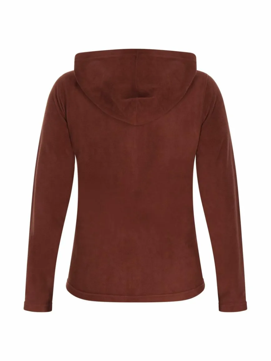 Faina Sweatshirts & Sweatjacken*Damen Fleecejacke braun uni