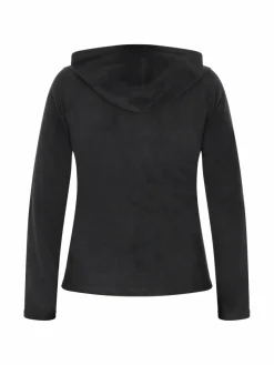 Faina Sweatshirts & Sweatjacken*Damen Fleecejacke schwarz uni