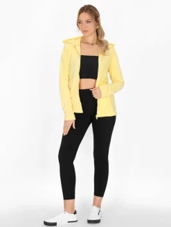 Faina Sweatshirts & Sweatjacken*Damen Fleecejacke gelb uni